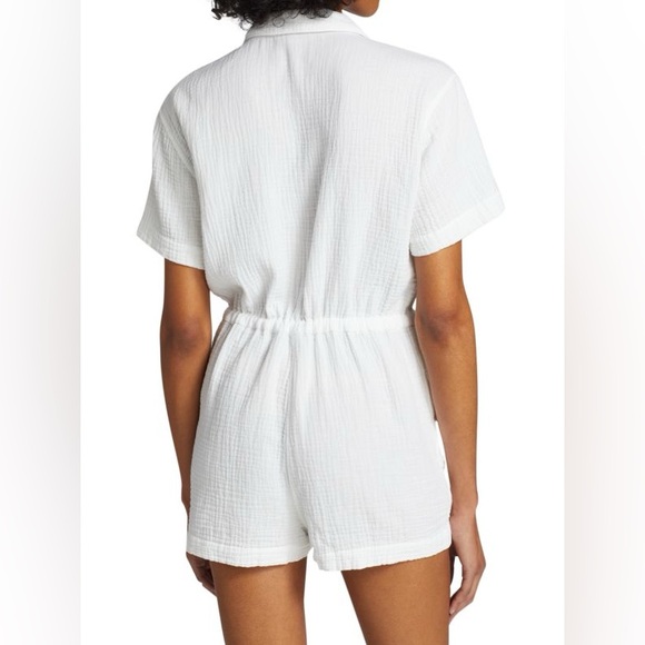 NWT Rails Dakota Drawstring-Waist Romper Button-Up Sz S - Picture 2 of 11